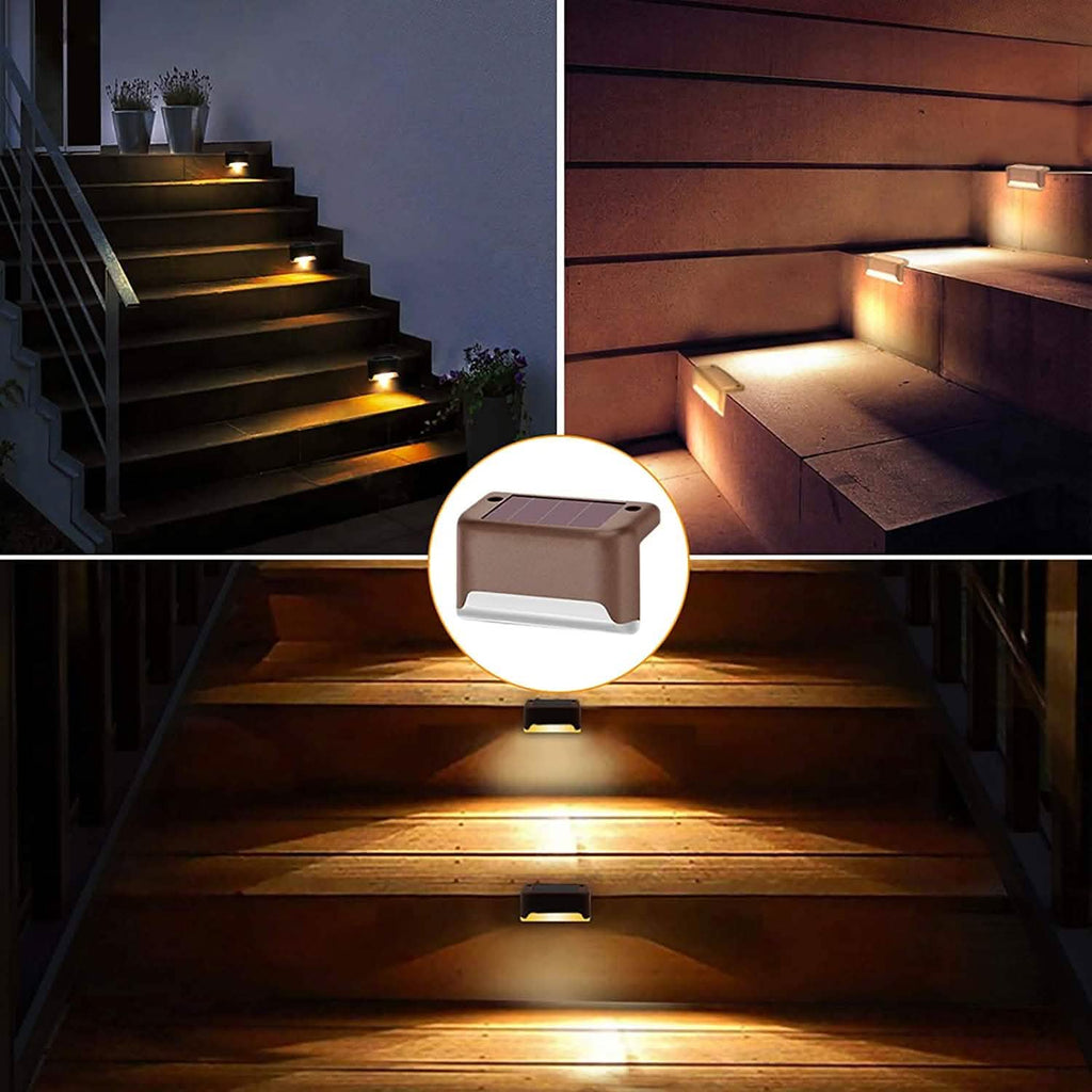 8-Pack: Solar LED Deck & Step Lights by DailySale