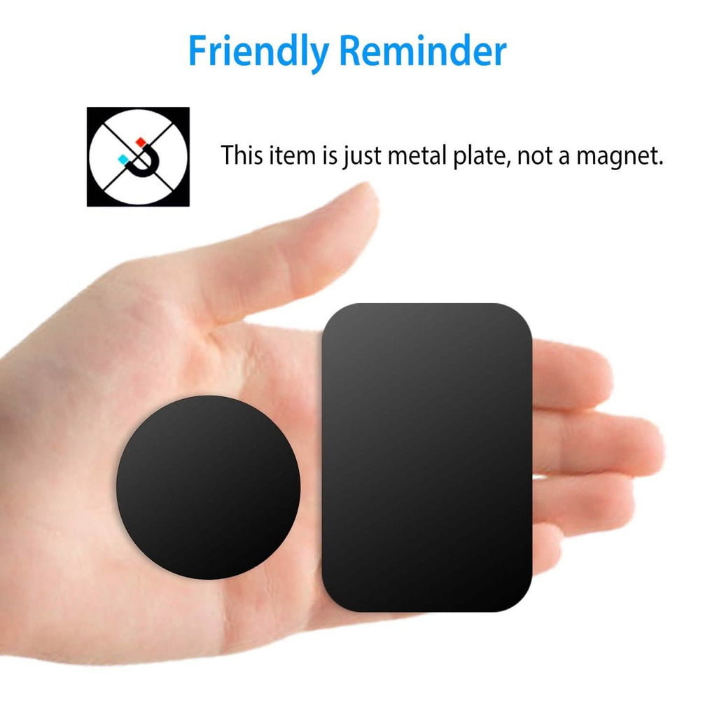 8-Piece: Universal Metal Plates with Strong Adhesive by DailySale