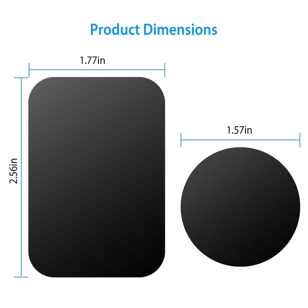 8-Piece: Universal Metal Plates with Strong Adhesive by DailySale