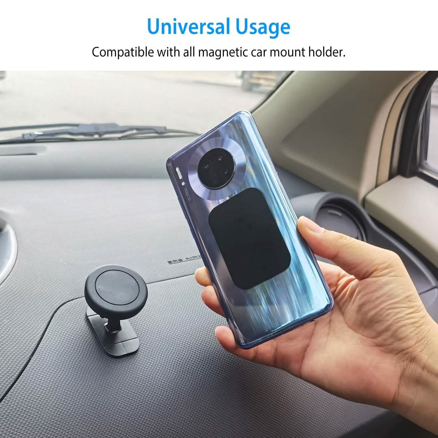 8-Piece: Universal Metal Plates with Strong Adhesive by DailySale
