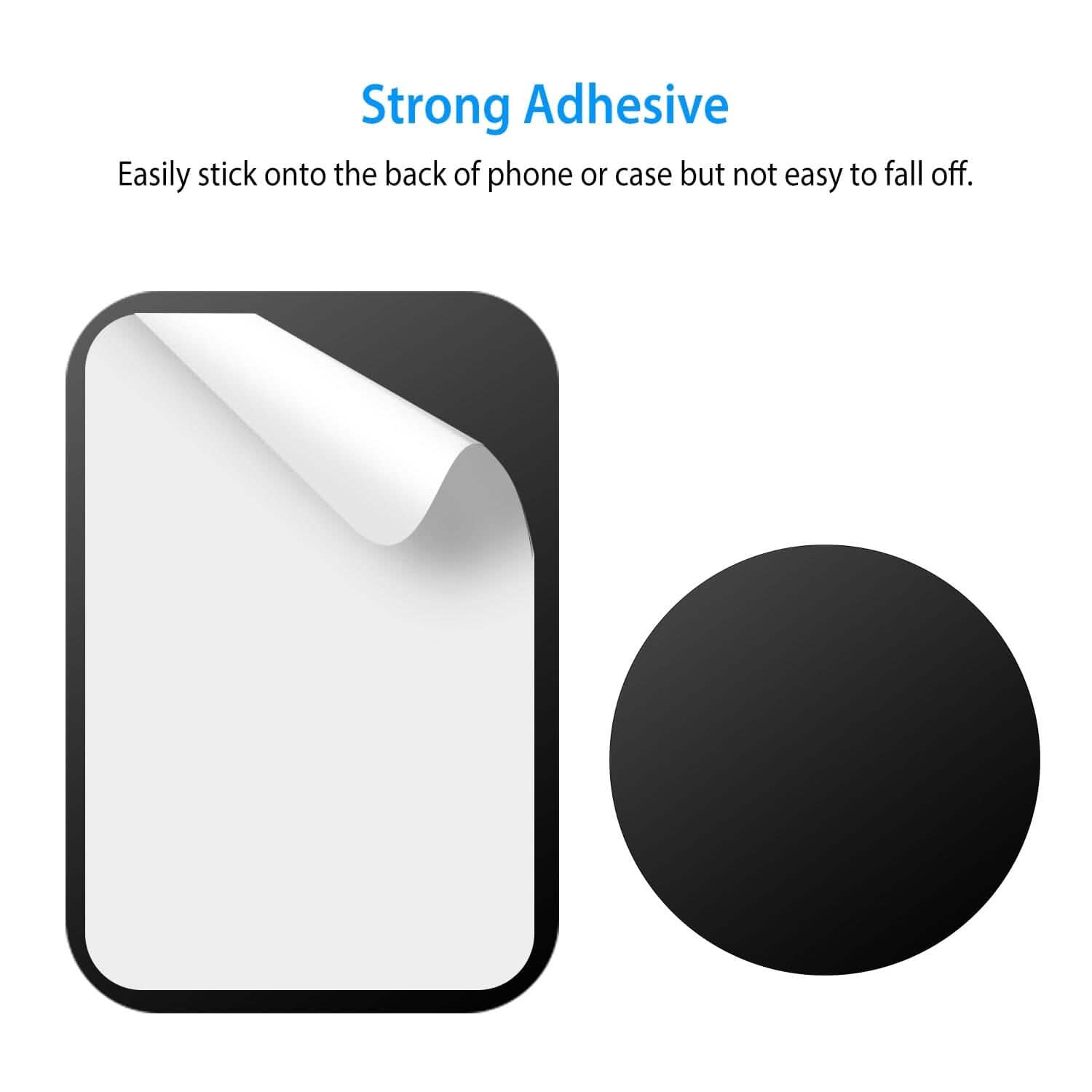 8-Piece: Universal Metal Plates with Strong Adhesive by DailySale