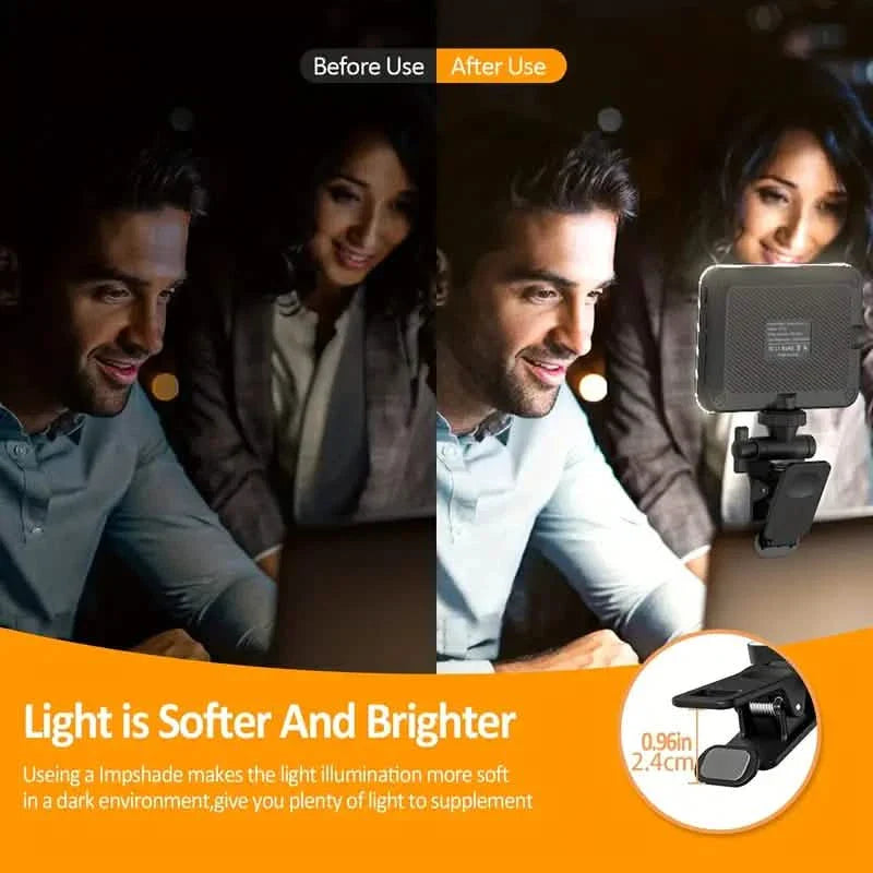80 LED Clip-On Rechargeable Selfie Ring Light by DailySale