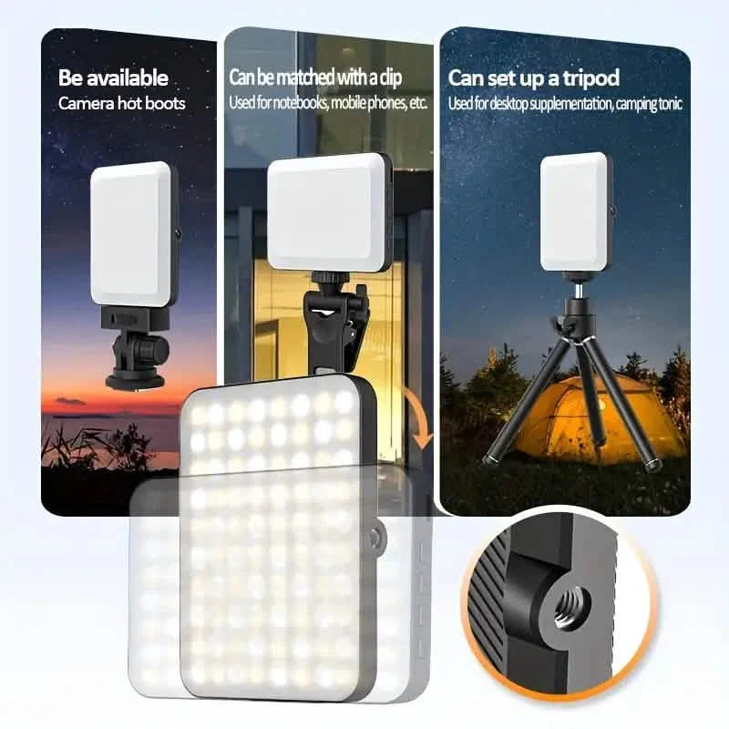 80 LED Clip-On Rechargeable Selfie Ring Light by DailySale