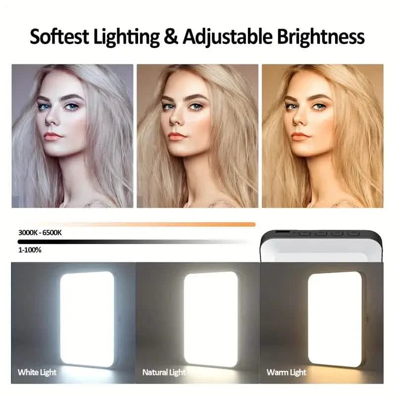 80 LED Clip-On Rechargeable Selfie Ring Light by DailySale