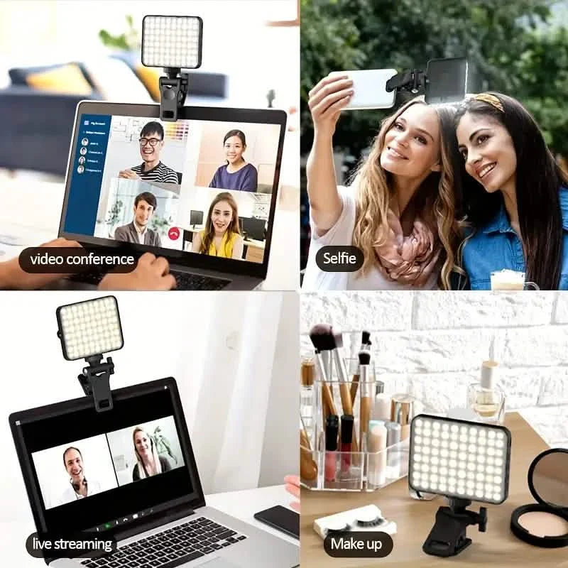 80 LED Clip-On Rechargeable Selfie Ring Light by DailySale
