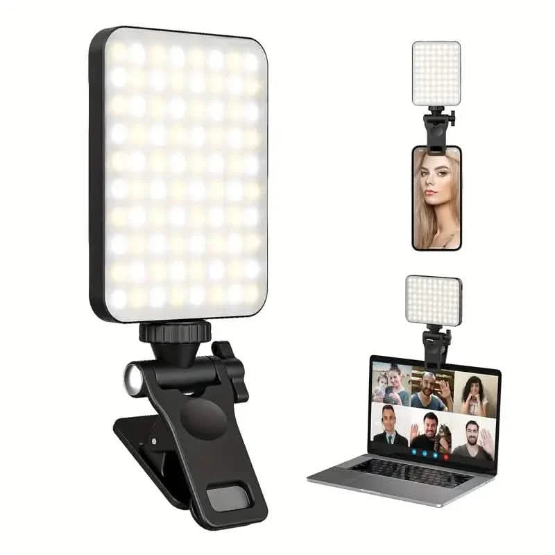 80 LED Clip-On Rechargeable Selfie Ring Light by DailySale