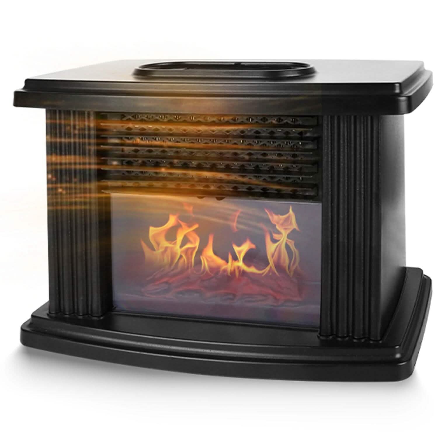 800W Artificial Flame Stove Electric Fireplace Heater by DailySale