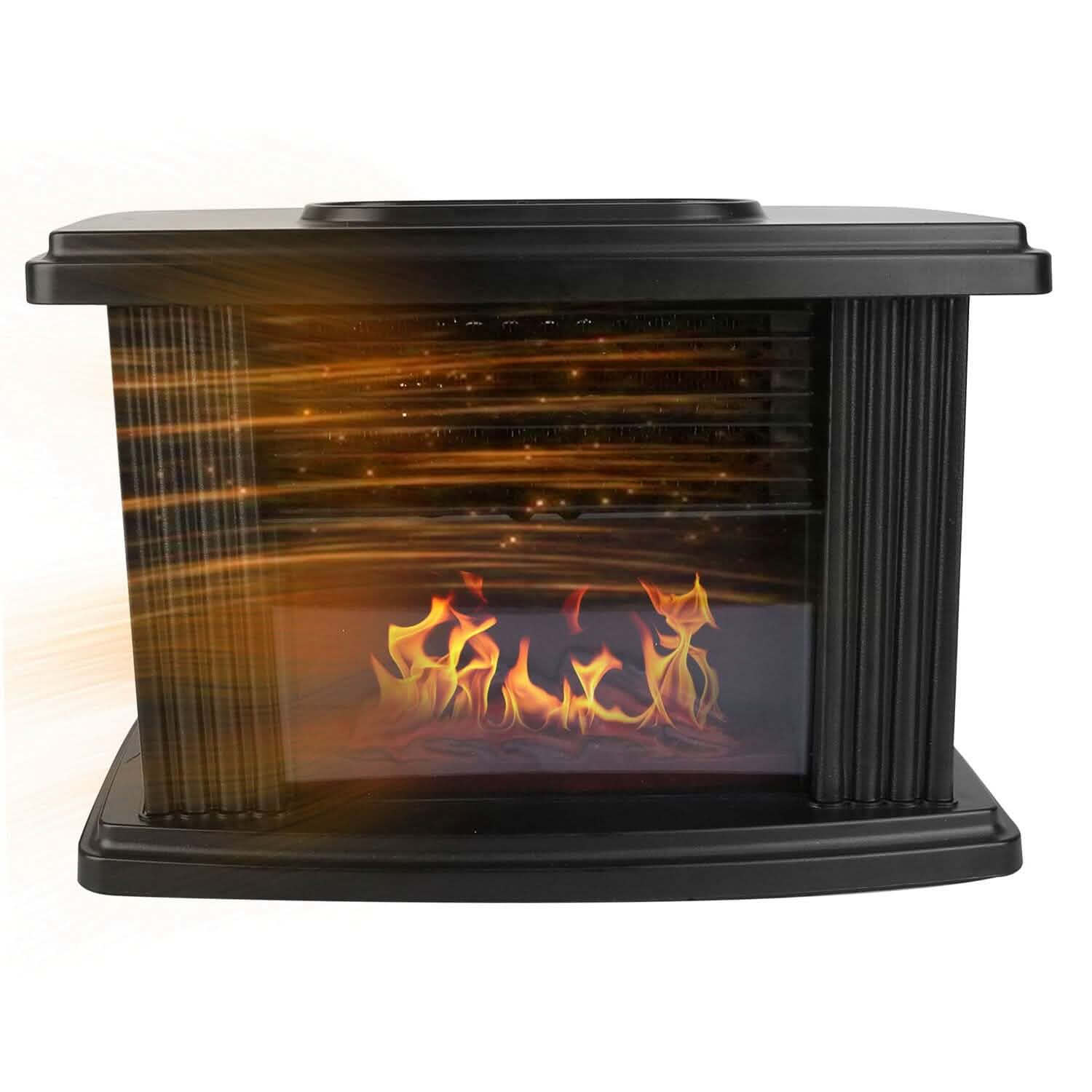 800W Artificial Flame Stove Electric Fireplace Heater by DailySale