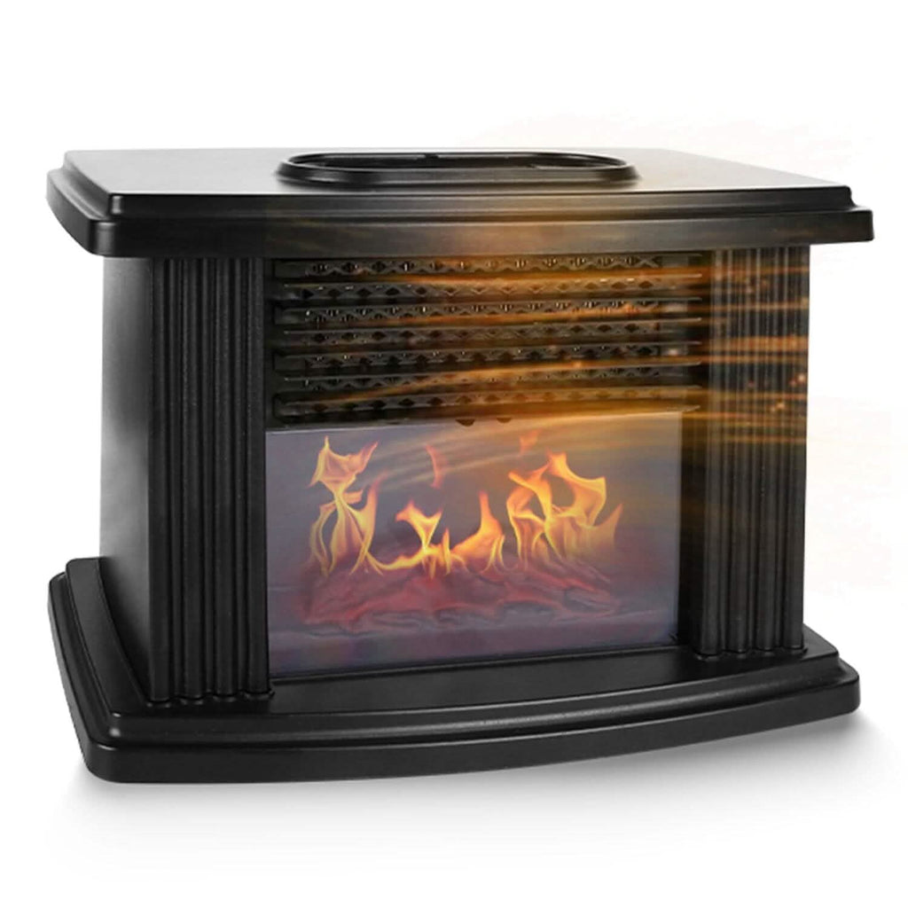 800W Artificial Flame Stove Electric Fireplace Heater by DailySale