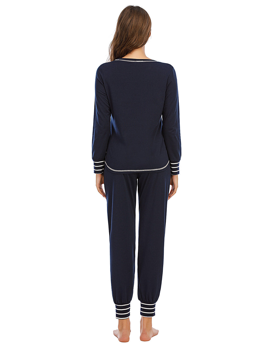 Round Neck Top and Pants Lounge Set by Wild and Free Boutique