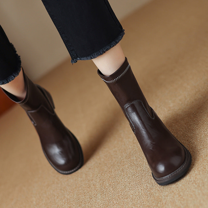 Women’s Mid-Heel Martin Boots by FitiqueFit