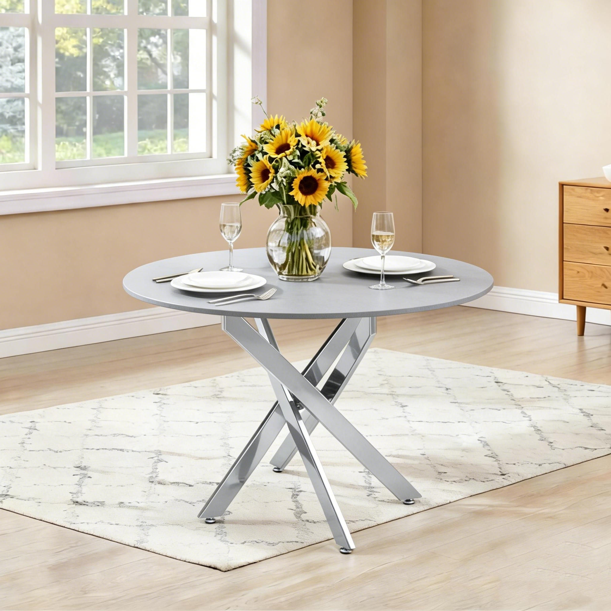 Modern Round Table For Dining Room by Unique Piece Furniture