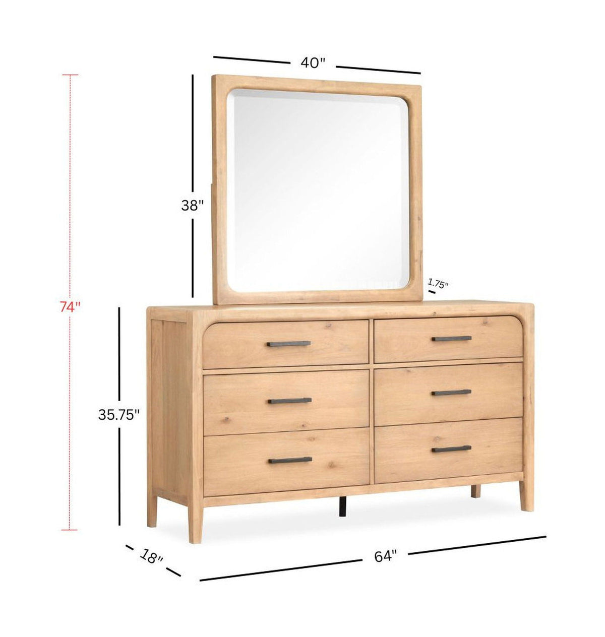 Somerset - Double Drawer Dresser by Unique Piece Furniture