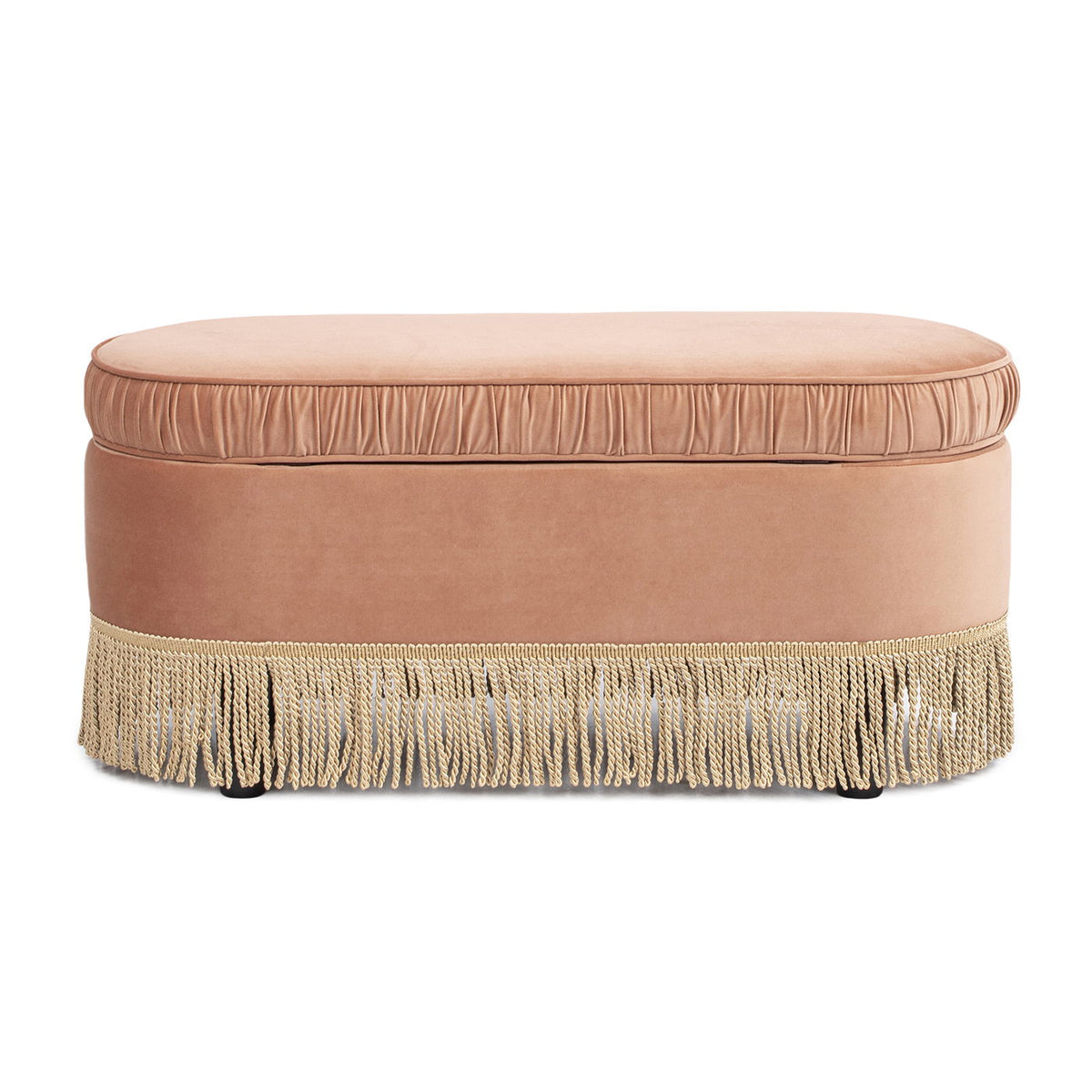 Serena - Contemporary Design Oval Storage Bench Ottoman by Unique Piece Furniture