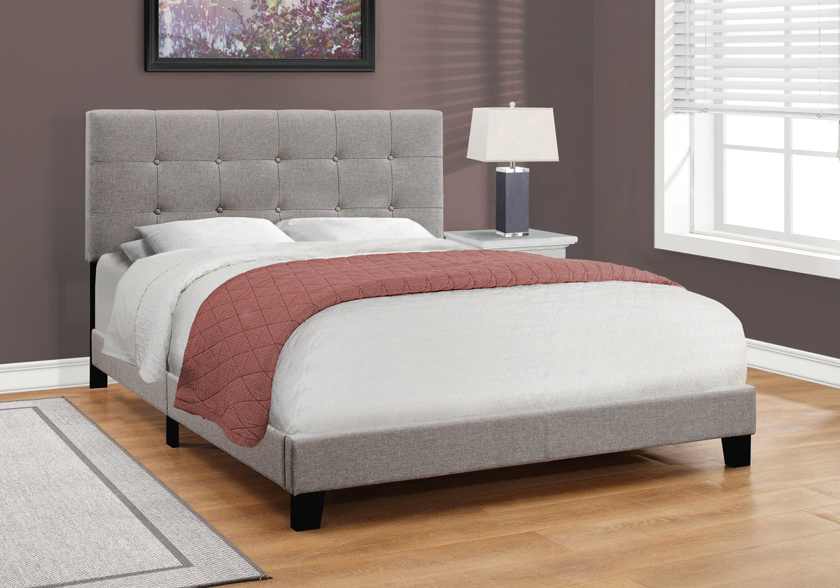 Bed, Upholstered, Frame Only, Transitional by Unique Piece Furniture