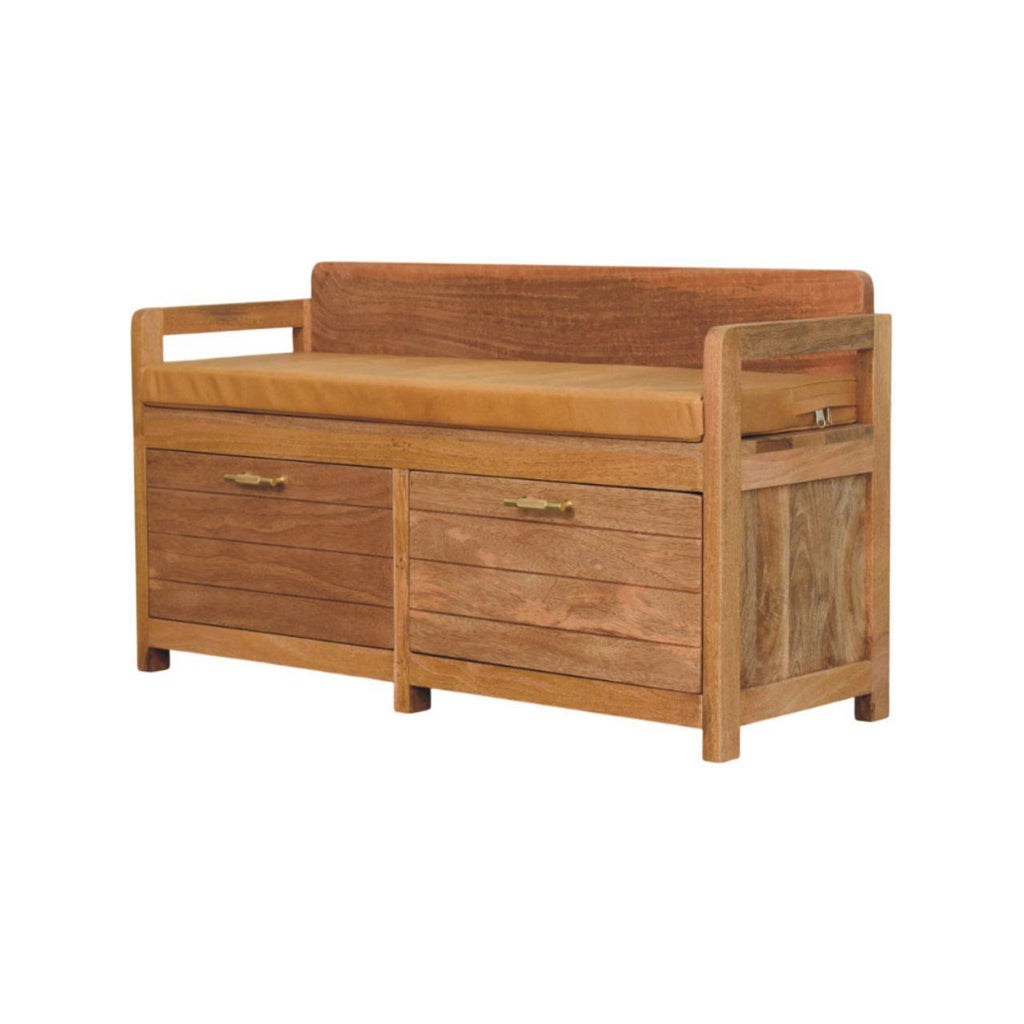 Oxford - 2 Drawer Storage Bench - Beige by Unique Piece Furniture