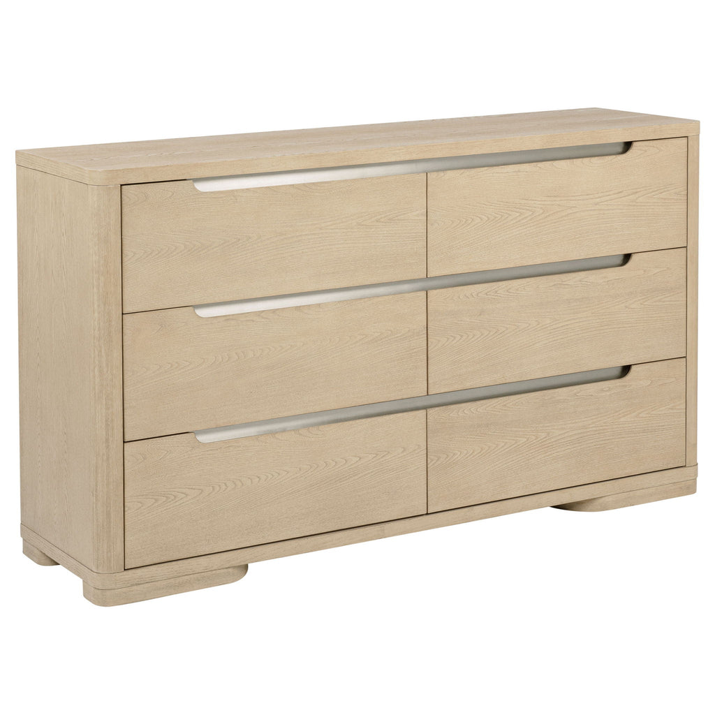 Ladera 6-drawer Bedroom Dresser Light Elm by Unique Piece Furniture