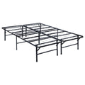 Mabel Metal Full Mattress Support Platform Bed Black by Unique Piece Furniture