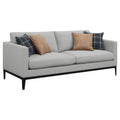 Apperson Upholstered Track Arm Sofa Light Grey by Unique Piece Furniture