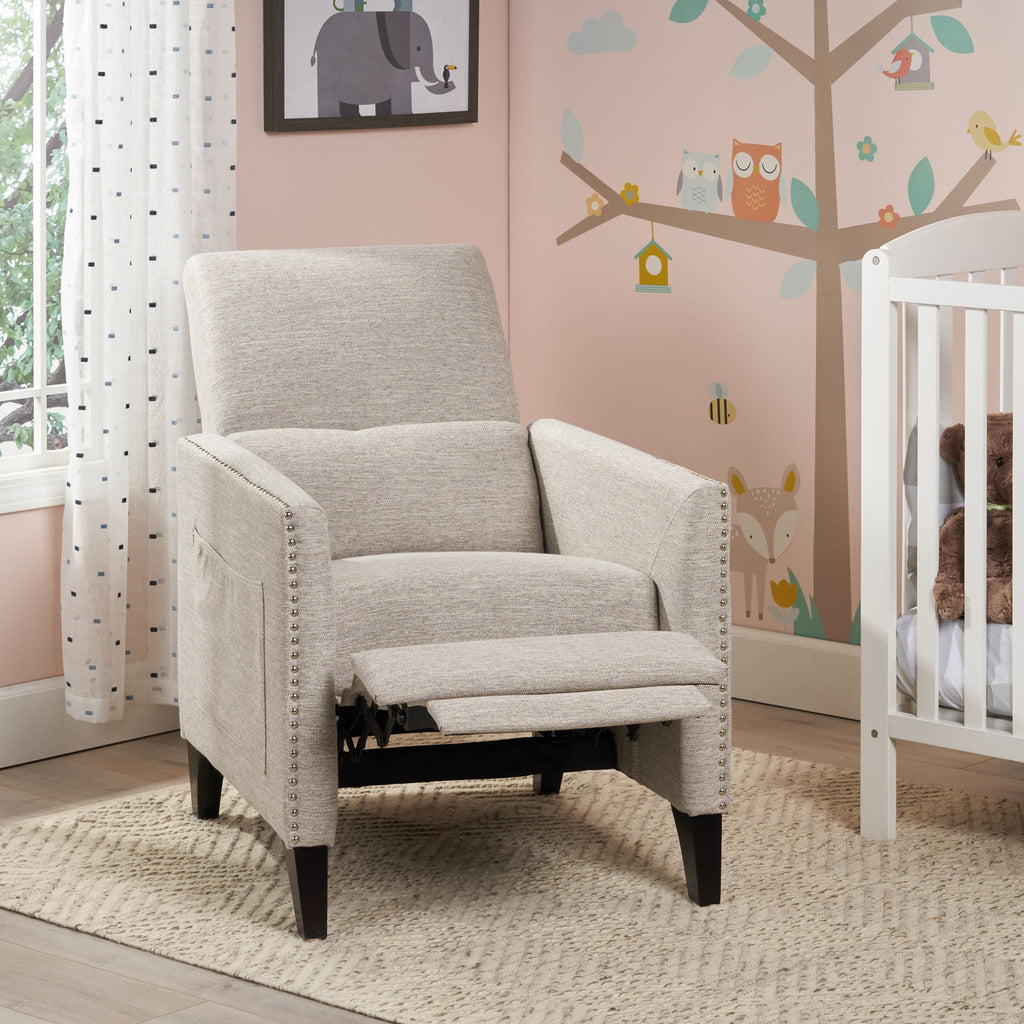 Kiersten - Contemporary Fabric Pushback Recliner by Unique Piece Furniture