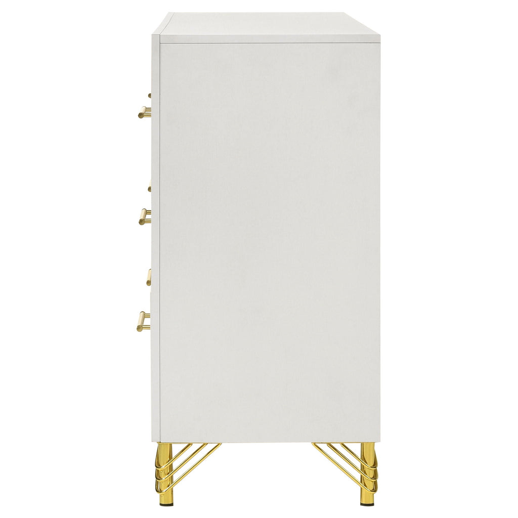 Lucia 6-drawer Dresser Cabinet White by Unique Piece Furniture