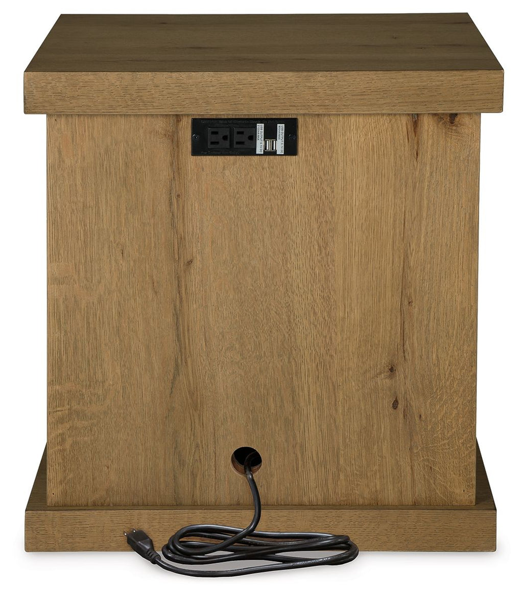 Brinstead - Chair Side End Table - Light Brown by Unique Piece Furniture
