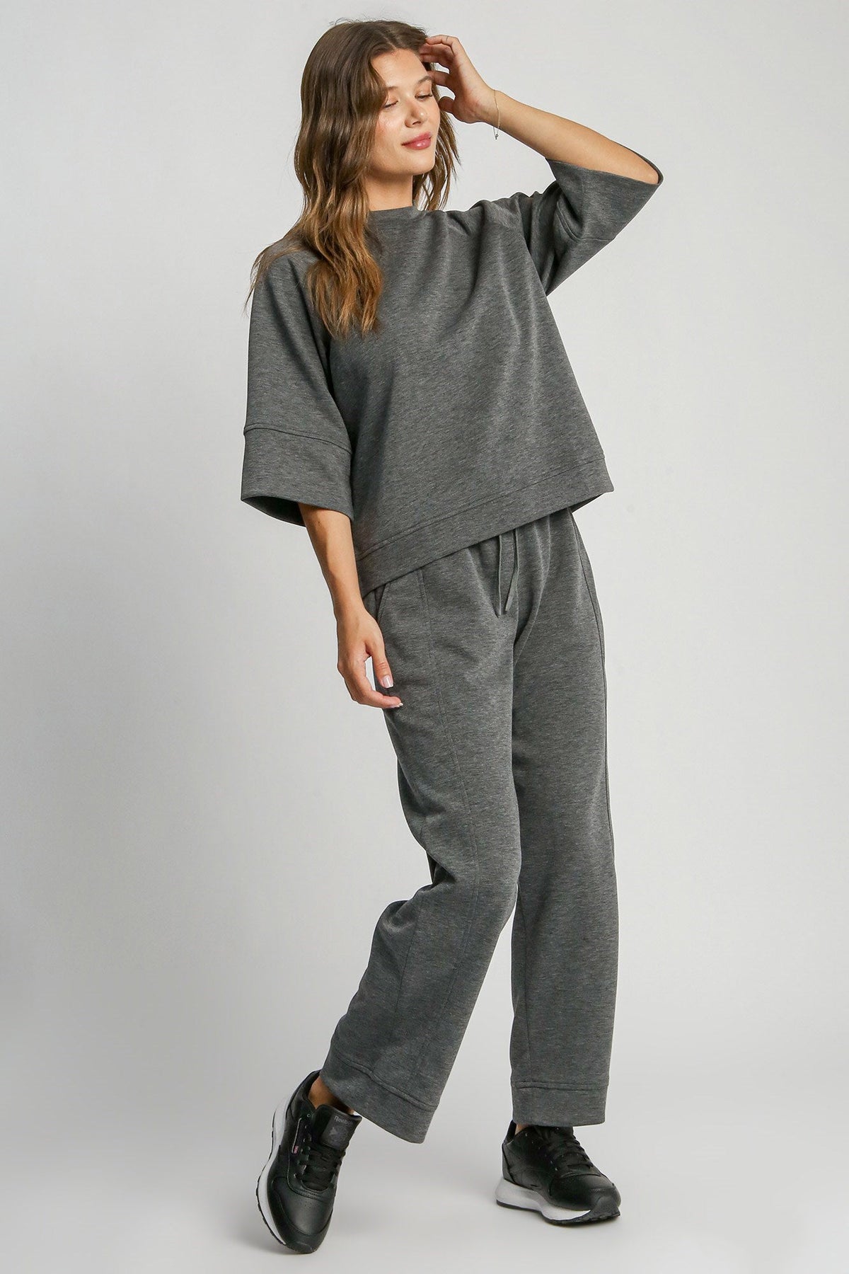 Umgee Full Size Drawstring Wide Leg Pants with Pockets by Wild and Free Boutique