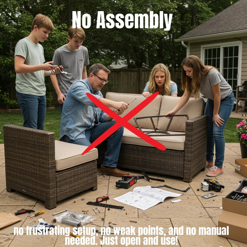 Modern Rattan Wicker Seating Group With Cushions by Unique Piece Furniture