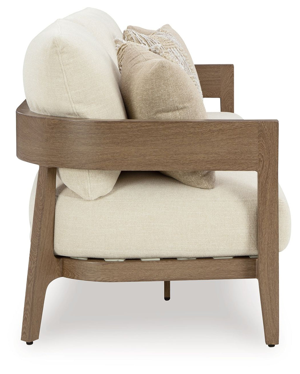 Serene Bay - Sofa With Cushion - Dark Brown / White by Unique Piece Furniture