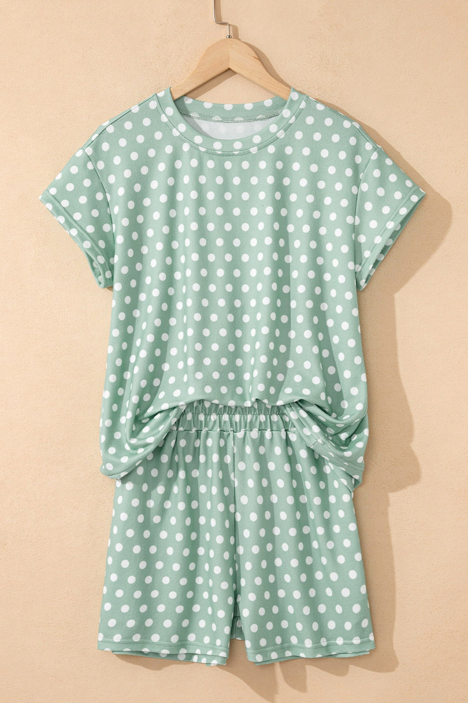 Purple Polka Dot Print Short Set by Wild and Free Boutique