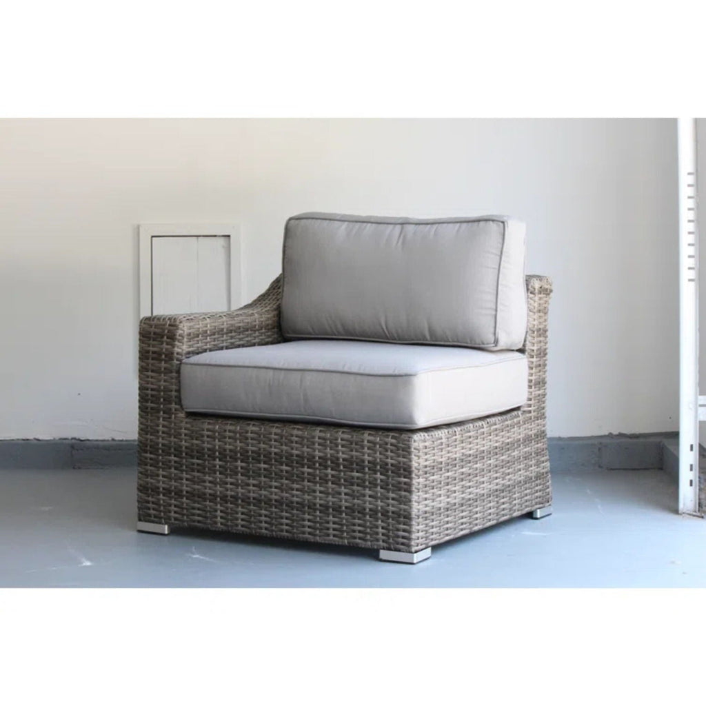 Chic Wide Outdoor Loveseat With Cushions by Unique Piece Furniture