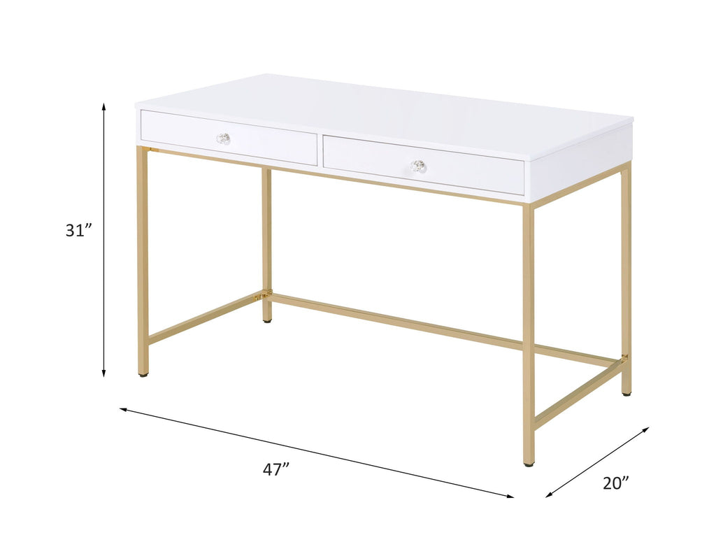 Ottey - High Gloss Writing Desk by Unique Piece Furniture