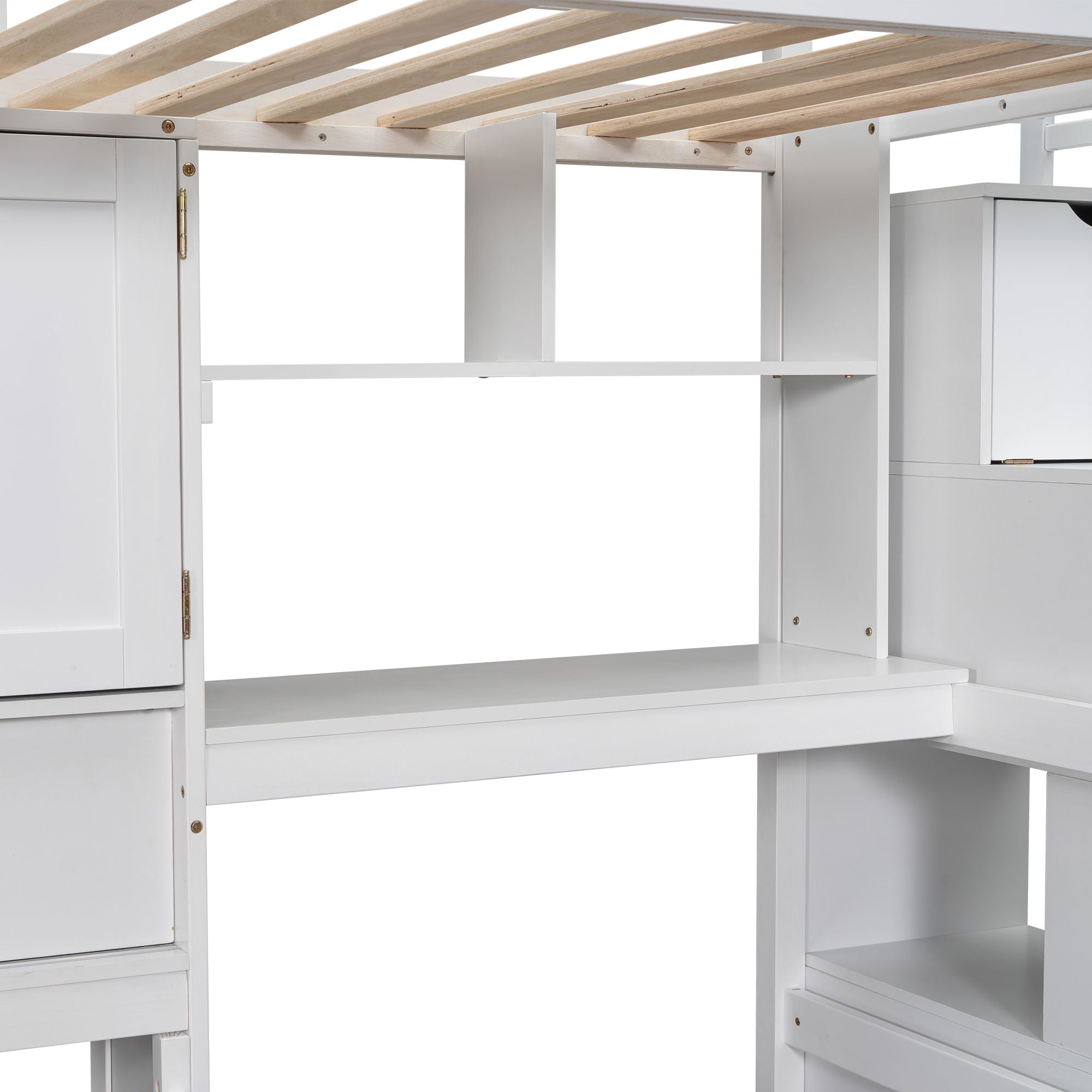 Loft Bed With Built In Desk And Staircase by Unique Piece Furniture