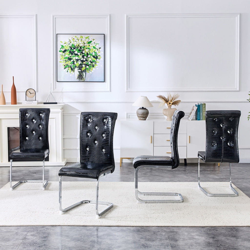 Elegant Design Upholstered Dining Chairs by Unique Piece Furniture