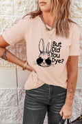 Rabbit Graphic Round Neck T-Shirt by Wild and Free Boutique