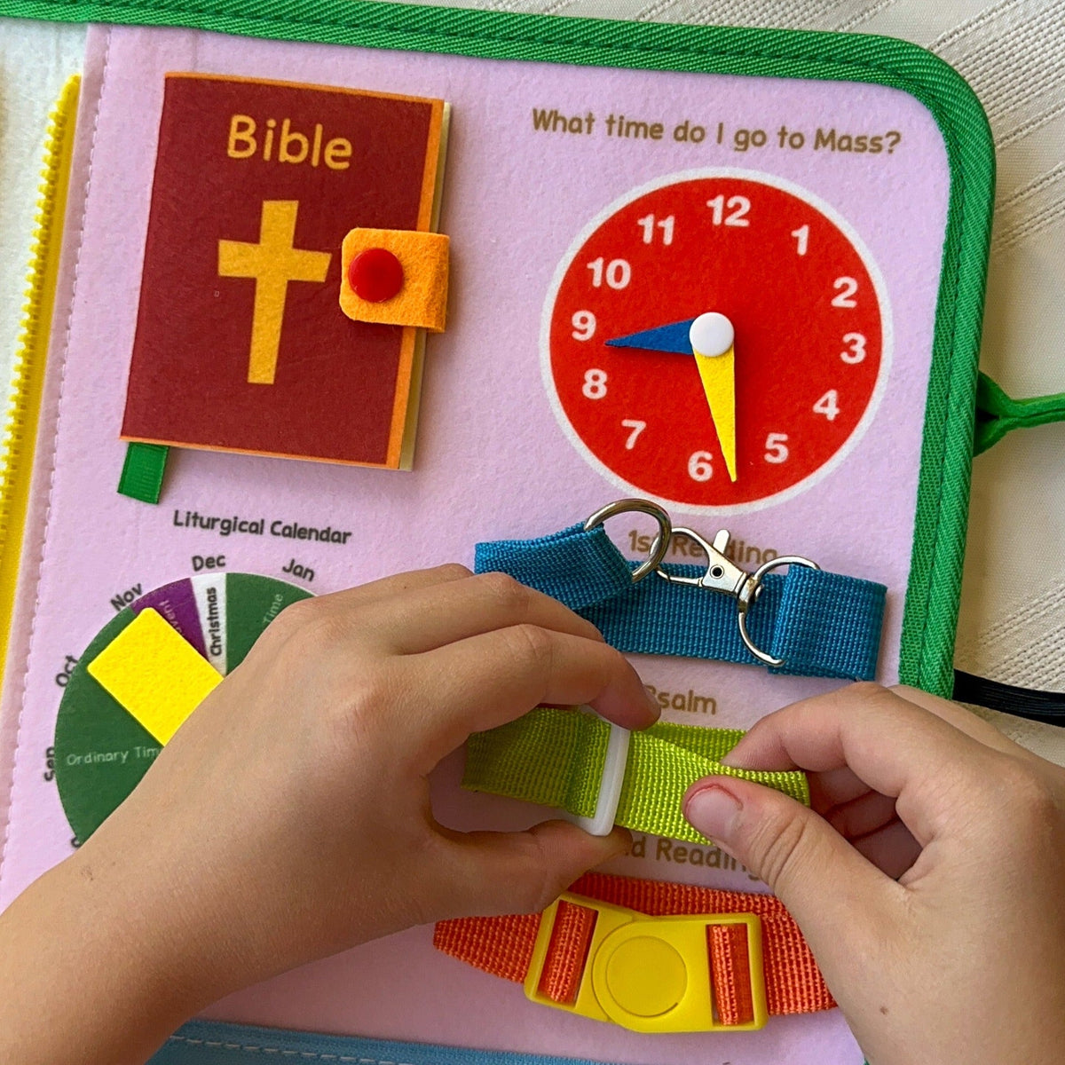 My Pray & Play Busy Book – Catholic Felt Busy Book - A Quiet Felt Book by Saintly Heart