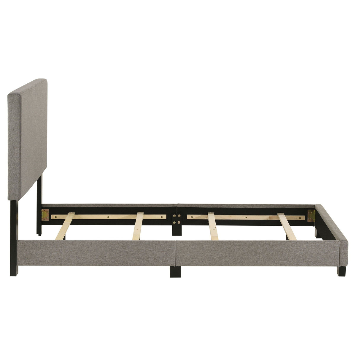 Dorian Fabric Upholstered Twin Panel Bed Taupe by Unique Piece Furniture