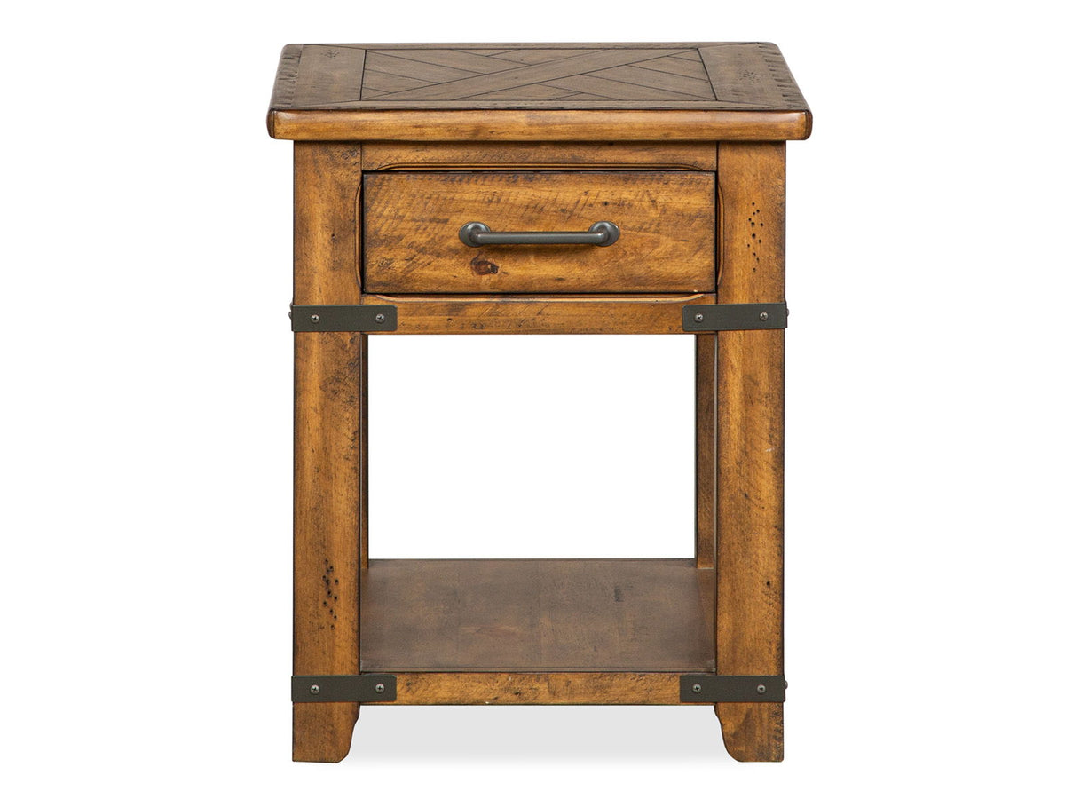 Chesterfield - Rectangular End Table - Farmhouse Timber by Unique Piece Furniture