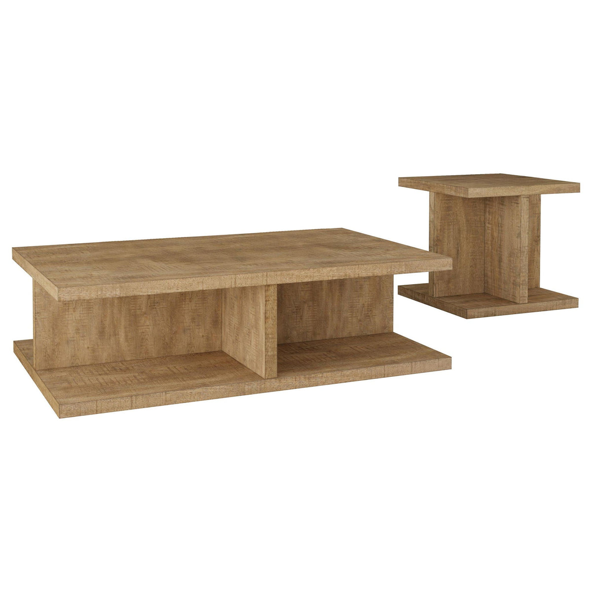 Cortona 2-piece Coffee and End Table Set Mango by Unique Piece Furniture