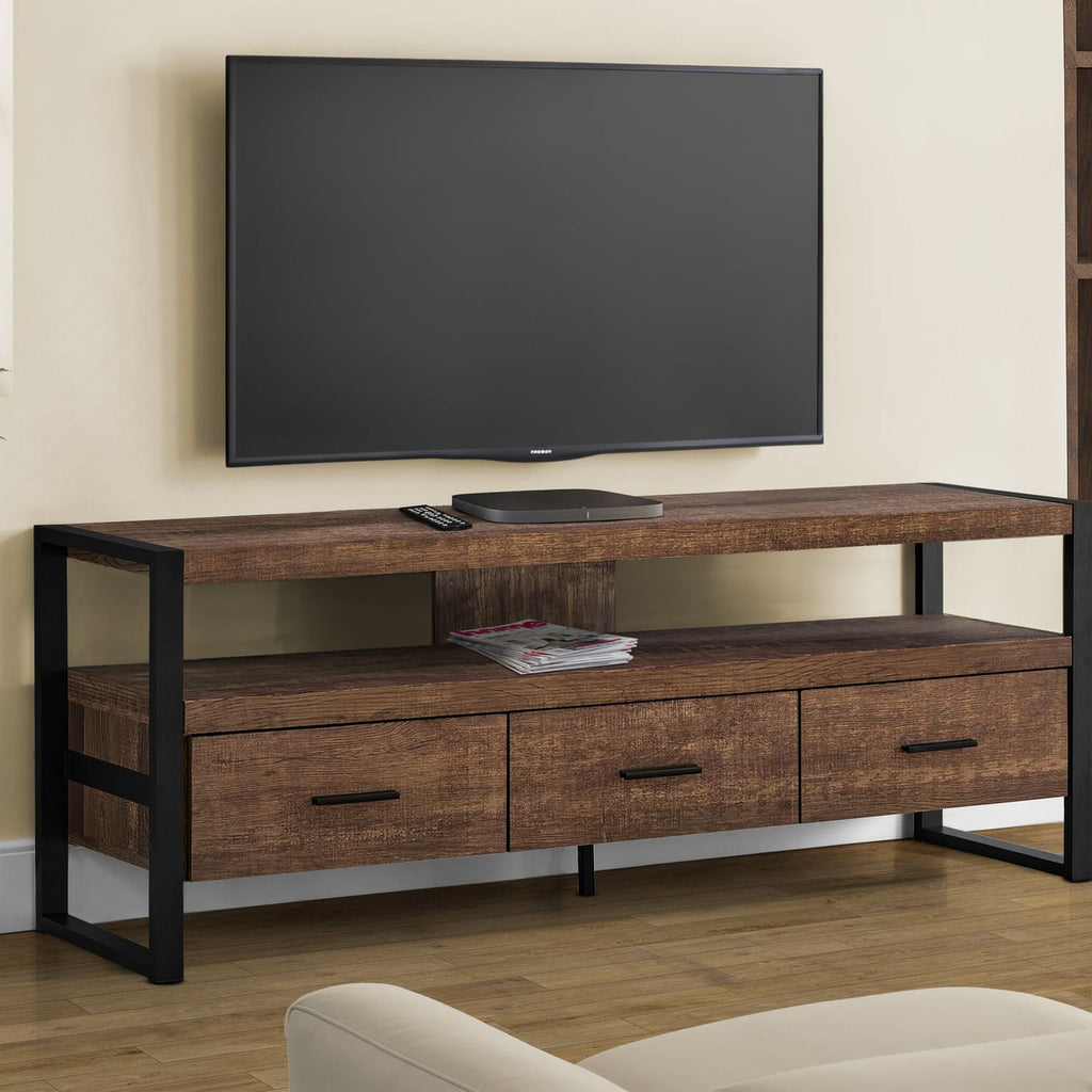 TV Stand, Console, Media Entertainment Center, Storage Drawers, Modern by Unique Piece Furniture