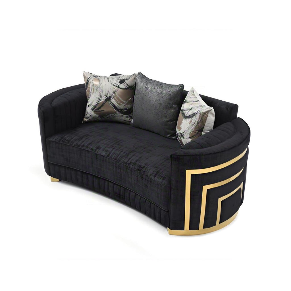 Soledad - Loveseat - Black by Unique Piece Furniture