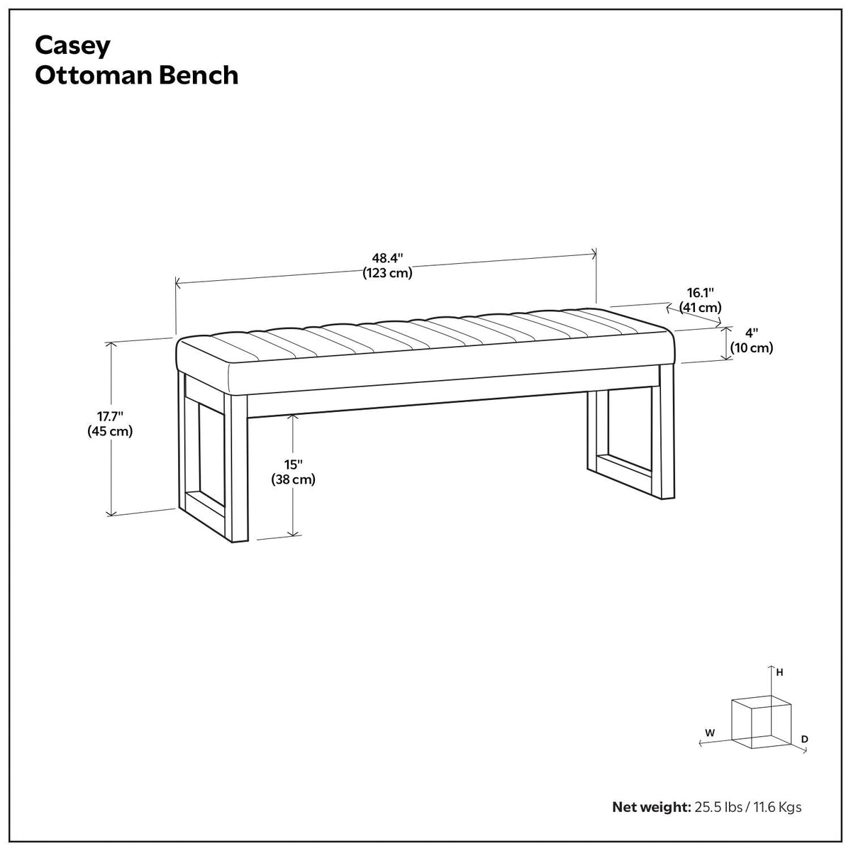 Casey - Multi Functional Ottoman Bench by Unique Piece Furniture