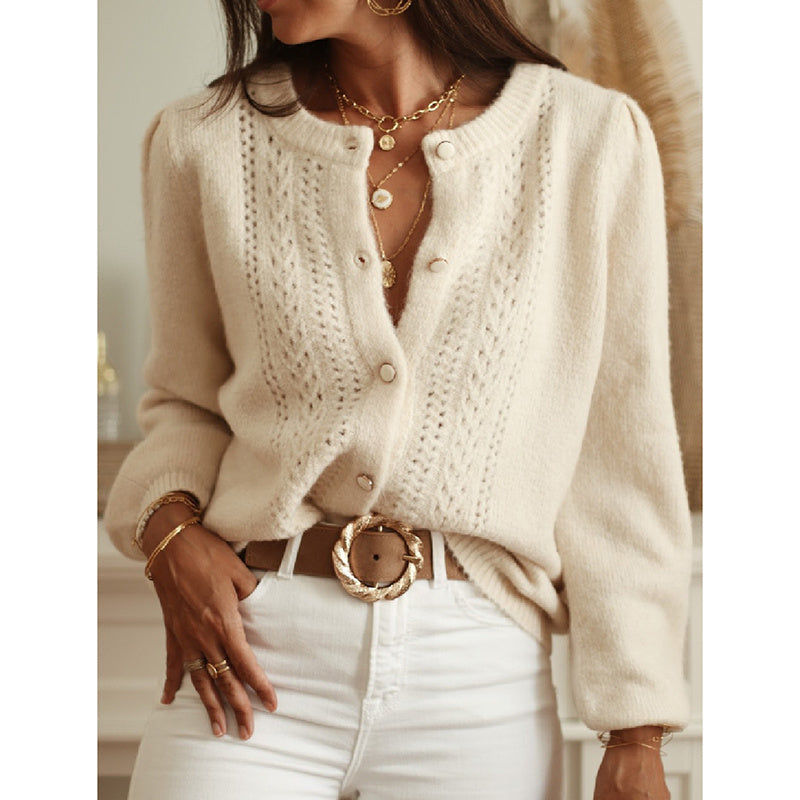 Women’s button down cardigan sweater by FitiqueFit