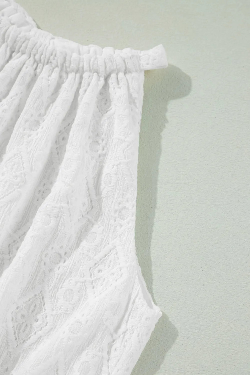Lace Sleeveless Tied Waist Mini Dress by Simply Love