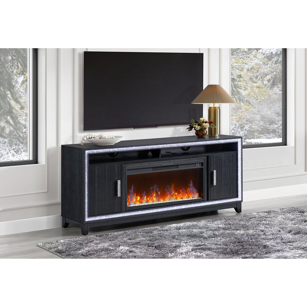 Almera - Fireplace With Adjustable Temperature And LED Options by Unique Piece Furniture