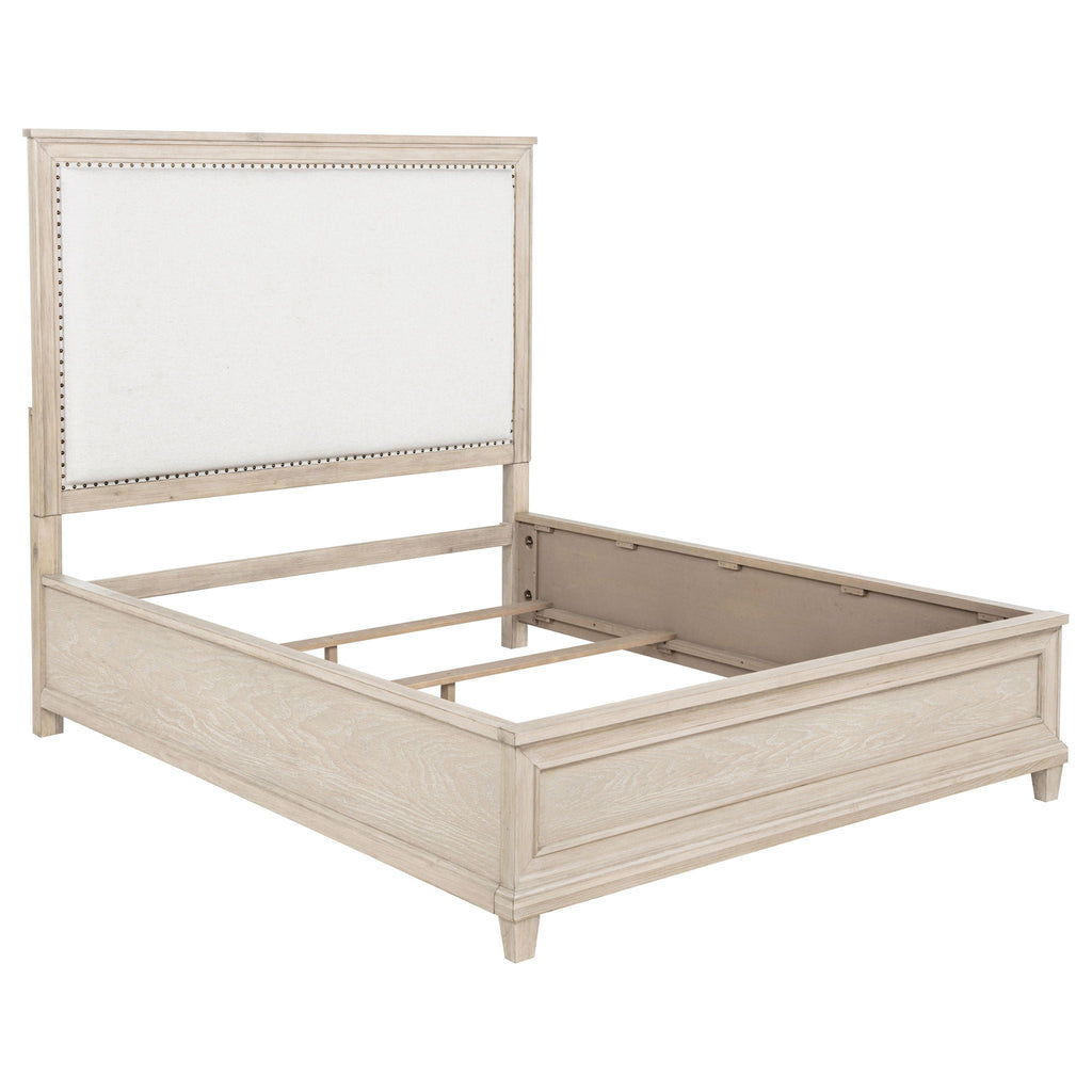 Pembroke 66-inch Queen Panel Bed Washed Oak by Unique Piece Furniture