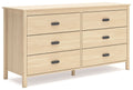 Cabinella - Six Drawer Dresser - Tan by Unique Piece Furniture