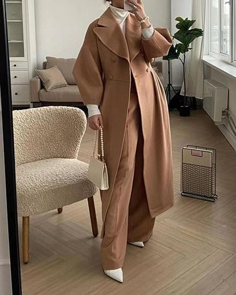 Vintage Court Lantern Sleeves Large Lapel Jacket by Social Buzz eSIMs