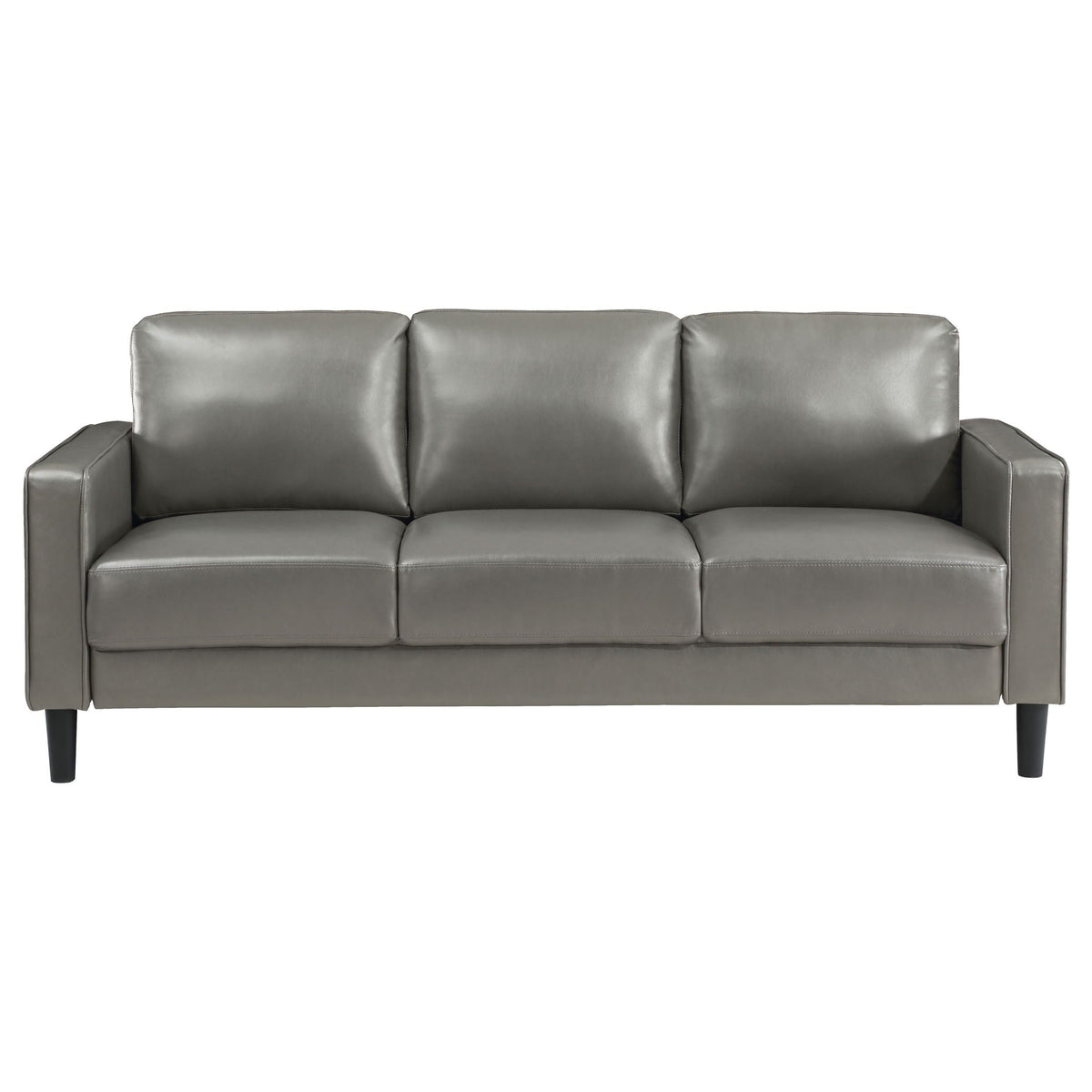 Ruth Upholstered Track Arm Sofa Grey by Unique Piece Furniture