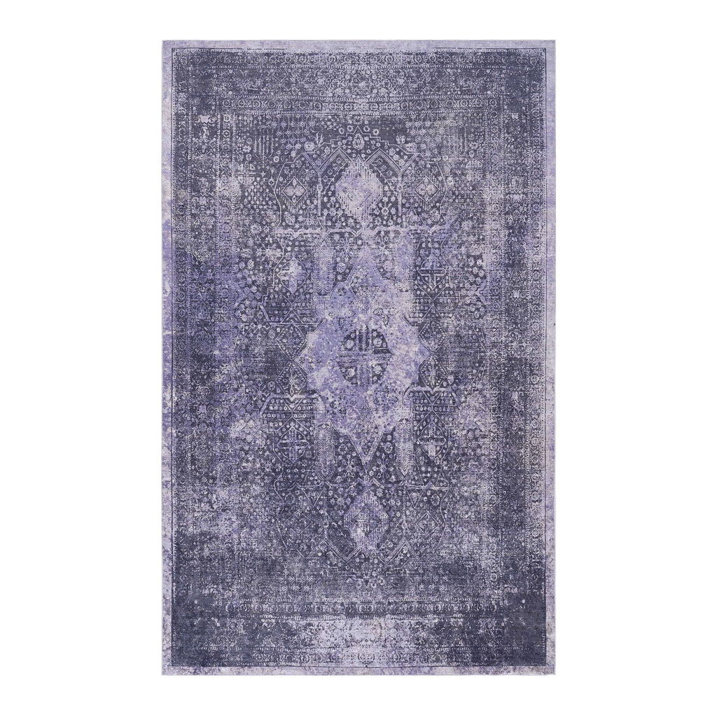 Maval - 3' X 5' Washable Area Rug - Anthracite by Unique Piece Furniture